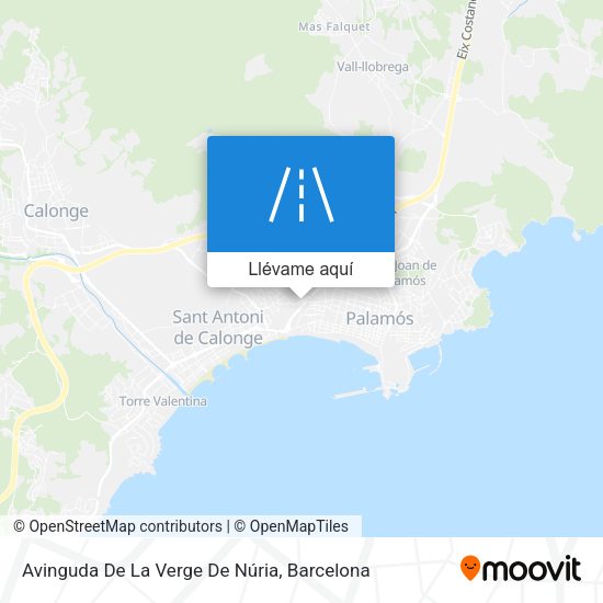 Mapa Avinguda De La Verge De Núria