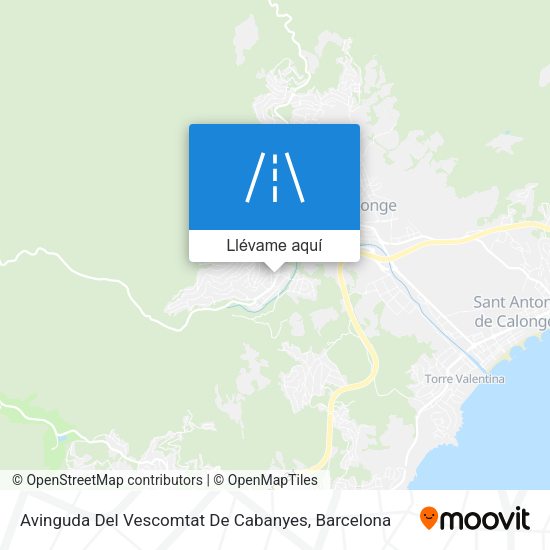 Mapa Avinguda Del Vescomtat De Cabanyes