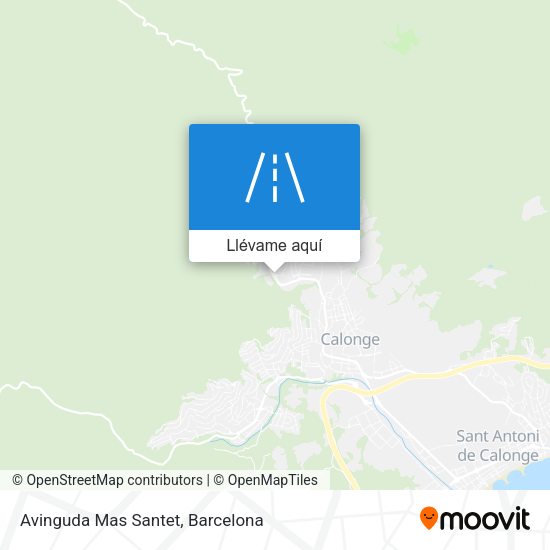 Mapa Avinguda Mas Santet