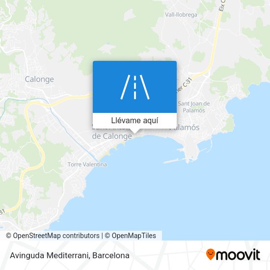 Mapa Avinguda Mediterrani