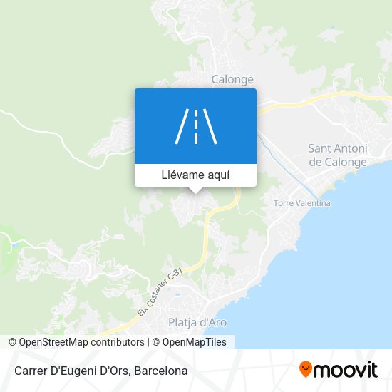 Mapa Carrer D'Eugeni D'Ors