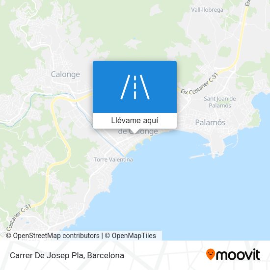 Mapa Carrer De Josep Pla