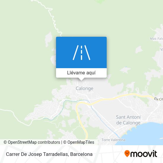 Mapa Carrer De Josep Tarradellas