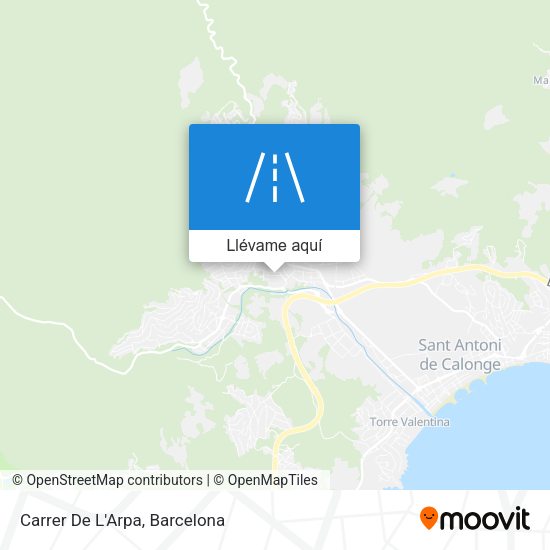 Mapa Carrer De L'Arpa