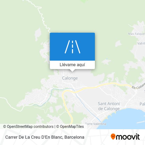 Mapa Carrer De La Creu D'En Blanc
