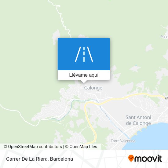 Mapa Carrer De La Riera