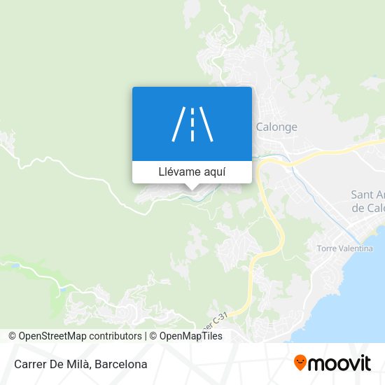 Mapa Carrer De Milà