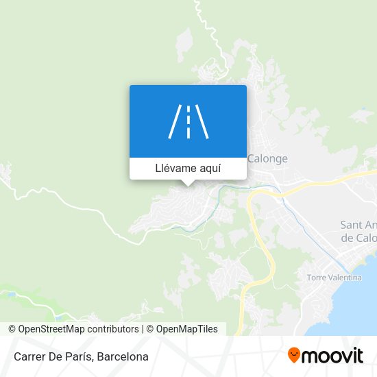 Mapa Carrer De París