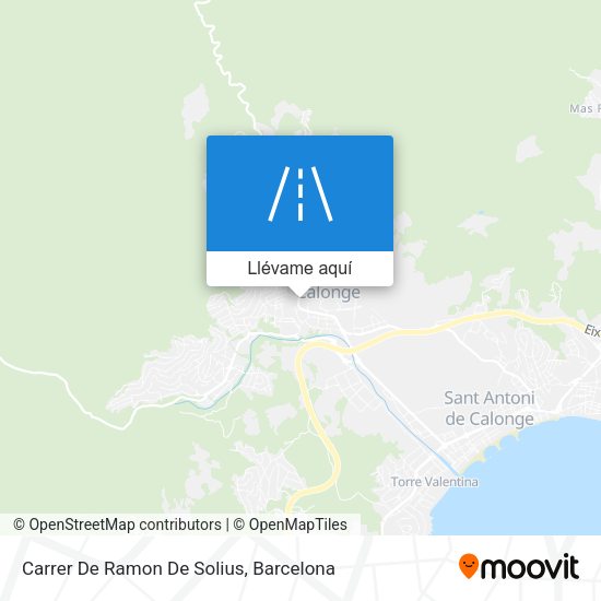 Mapa Carrer De Ramon De Solius