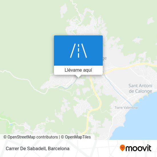 Mapa Carrer De Sabadell