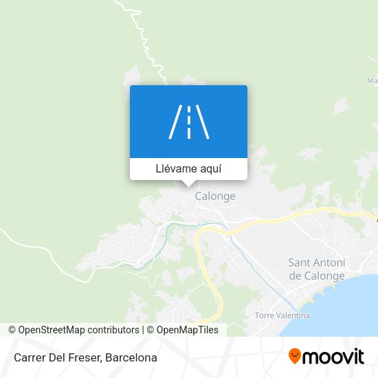 Mapa Carrer Del Freser