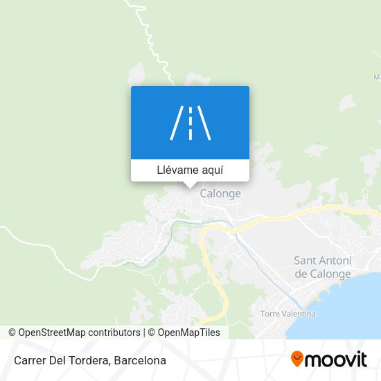 Mapa Carrer Del Tordera