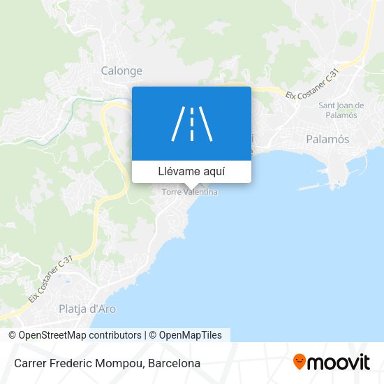 Mapa Carrer Frederic Mompou