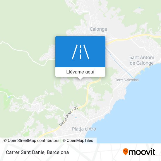 Mapa Carrer Sant Danie