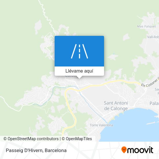 Mapa Passeig D'Hivern