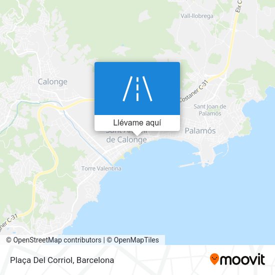 Mapa Plaça Del Corriol