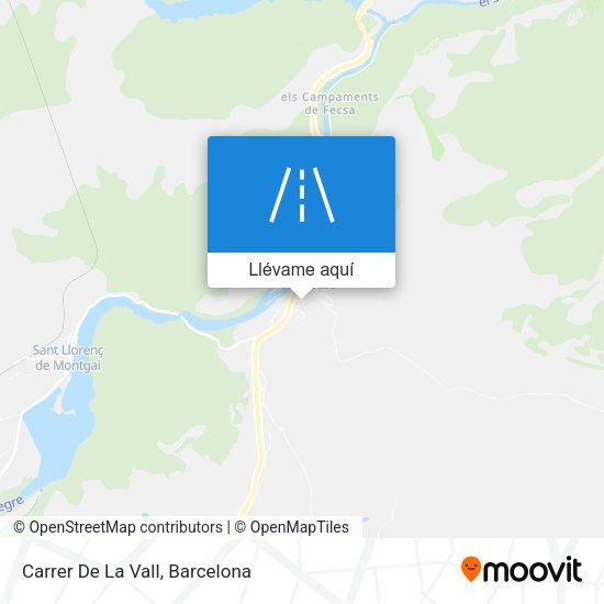 Mapa Carrer De La Vall