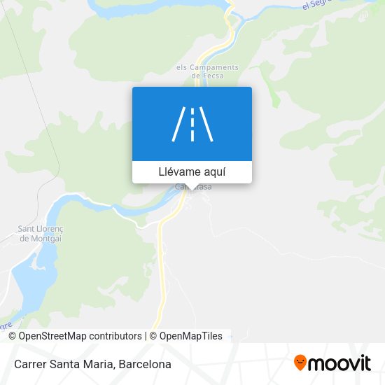 Mapa Carrer Santa Maria