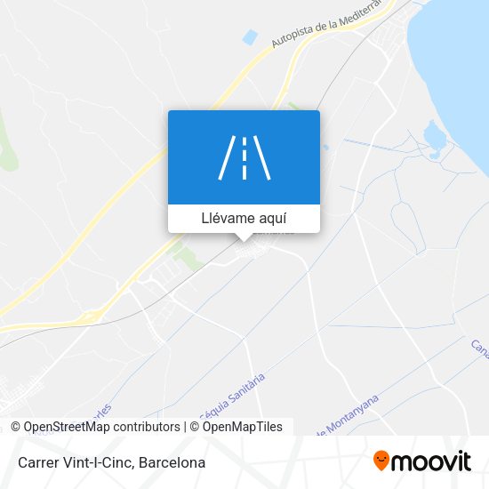 Mapa Carrer Vint-I-Cinc