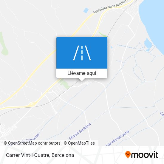 Mapa Carrer Vint-I-Quatre