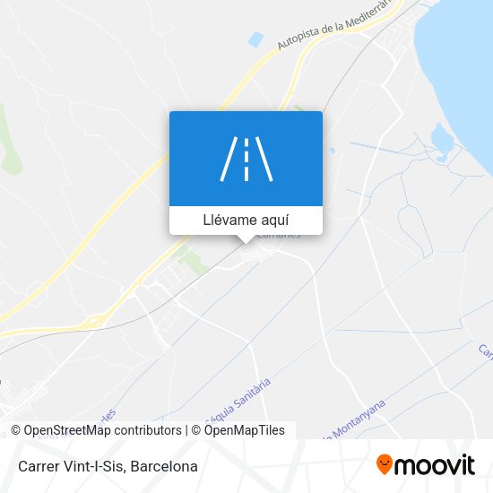 Mapa Carrer Vint-I-Sis