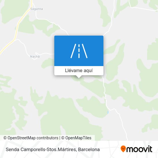 Mapa Senda Camporells-Stos.Mártires