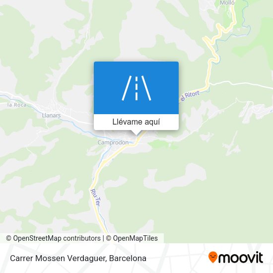 Mapa Carrer Mossen Verdaguer
