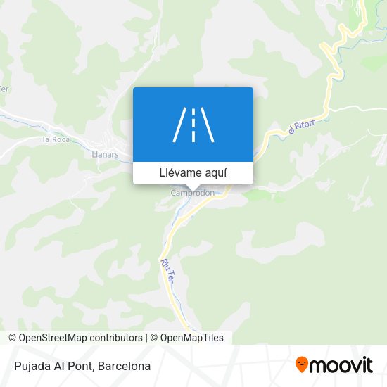 Mapa Pujada Al Pont