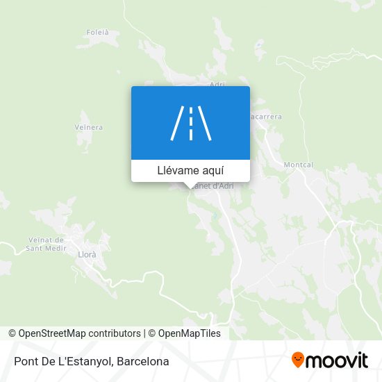 Mapa Pont De L'Estanyol