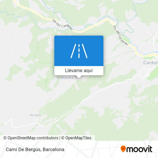 Mapa Camí De Bergús