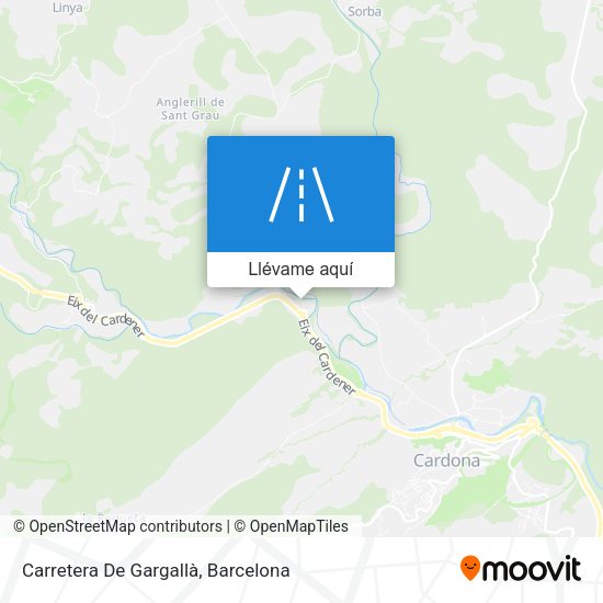 Mapa Carretera De Gargallà