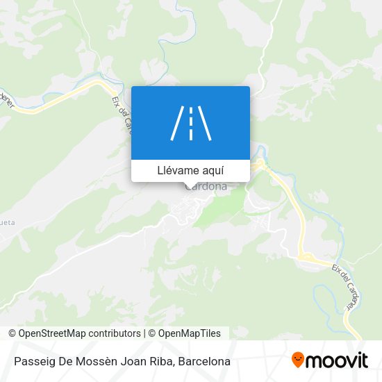 Mapa Passeig De Mossèn Joan Riba