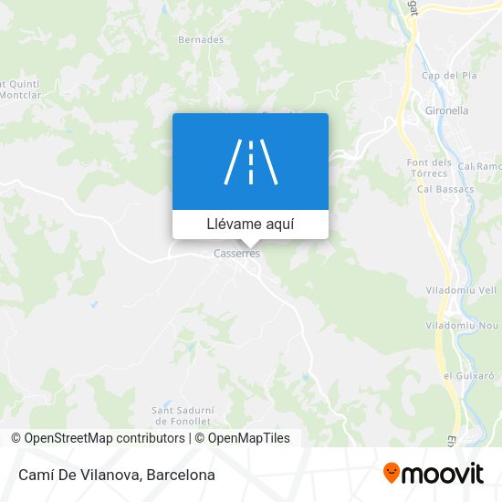 Mapa Camí De Vilanova