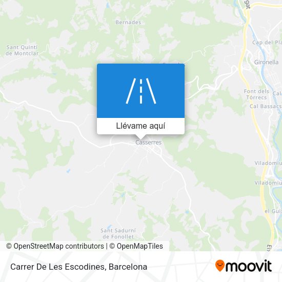 Mapa Carrer De Les Escodines