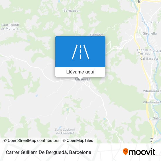 Mapa Carrer Guillem De Berguedà
