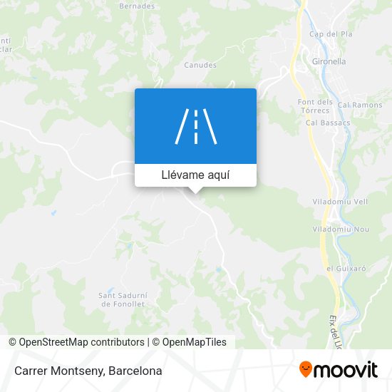 Mapa Carrer Montseny