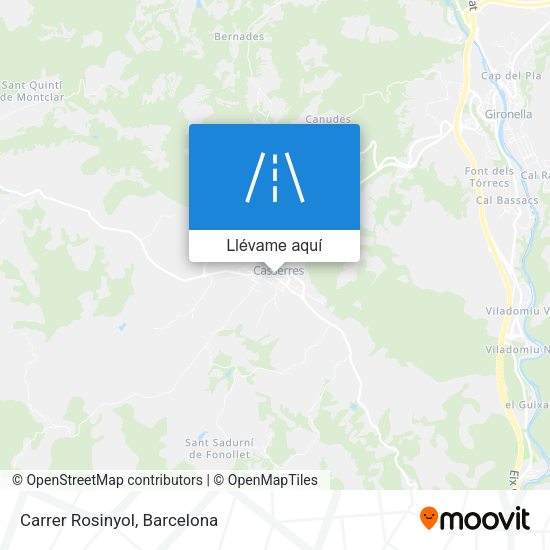 Mapa Carrer Rosinyol