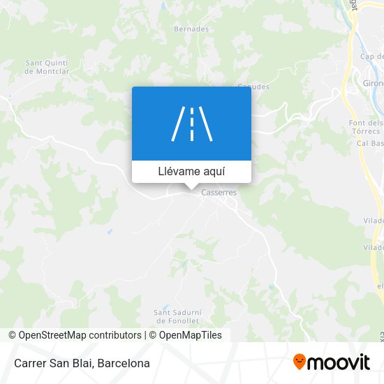 Mapa Carrer San Blai
