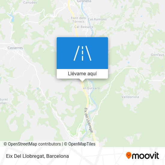 Mapa Eix Del Llobregat