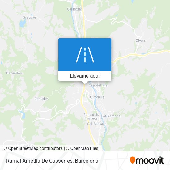 Mapa Ramal Ametlla De Casserres