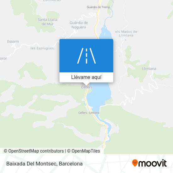 Mapa Baixada Del Montsec