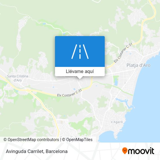 Mapa Avinguda Carrilet