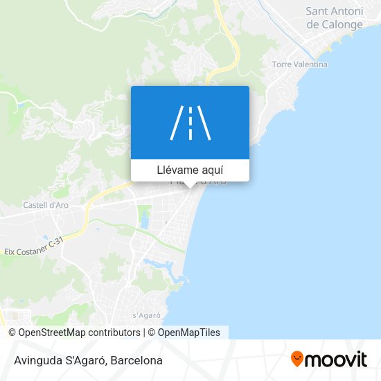 Mapa Avinguda S'Agaró