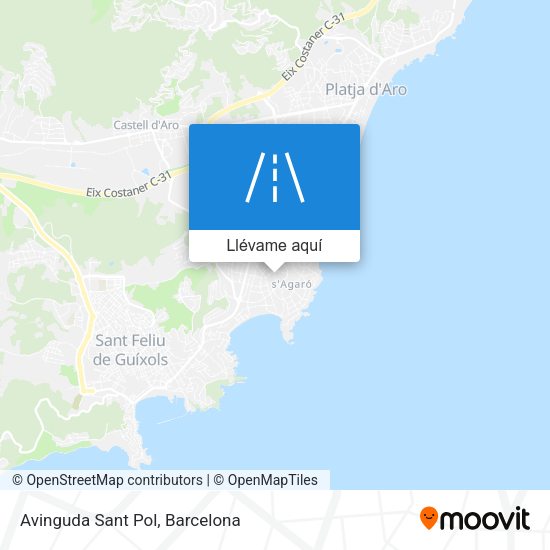 Mapa Avinguda Sant Pol