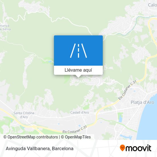 Mapa Avinguda Vallbanera