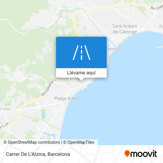 Mapa Carrer De L'Alzina