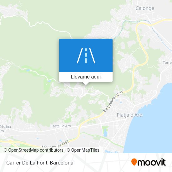 Mapa Carrer De La Font