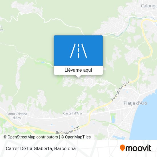 Mapa Carrer De La Glaberta