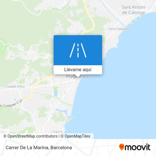 Mapa Carrer De La Marina