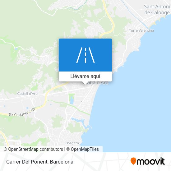 Mapa Carrer Del Ponent